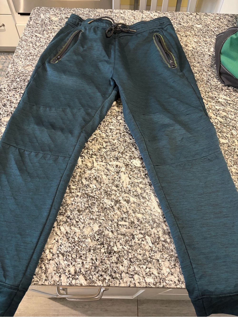 American Eagle Outfitters Teal Jogger Sweatpants with Zipper Pockets